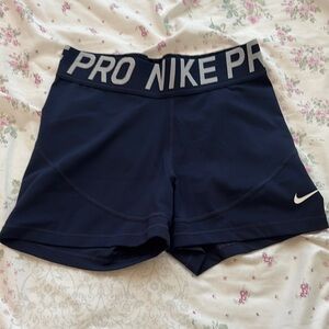 Navy blue Nike Pros Size Medium